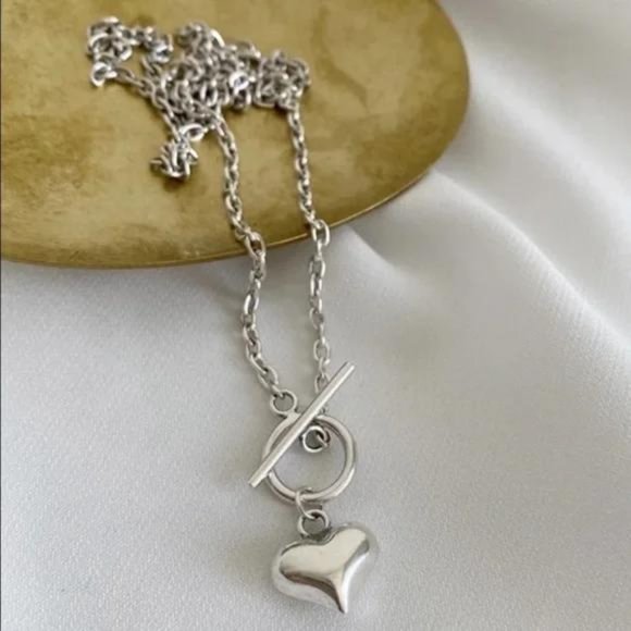 NEW ‘18’ LOVE HEARTH 925 STERLING SILVER NECKLACE, NICE NECKLACE, CUTE NECKLACE - Picture 2 of 6